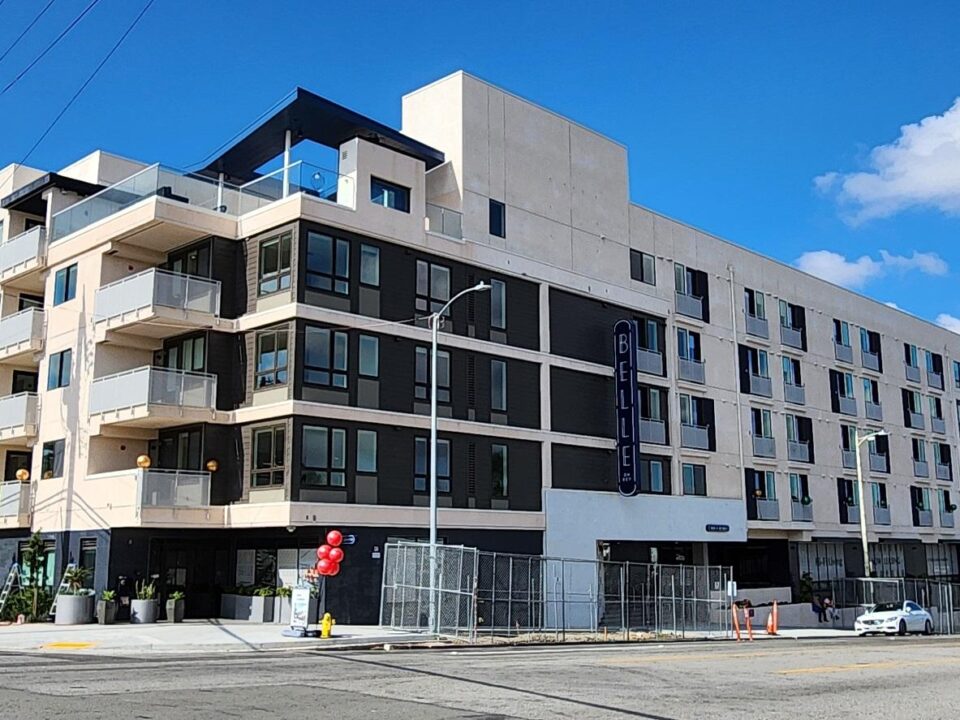 Exterior photo of Belle on Bev Apartment building in Los Angeles