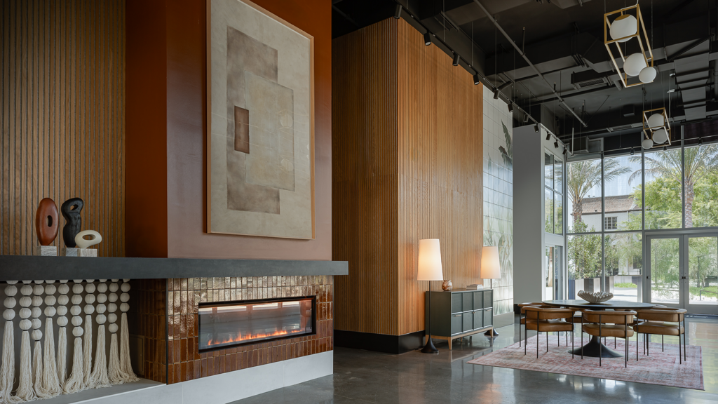 Lobby at Silva Apartments in Silverlake in Los Angeles, CA